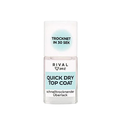 Rival Loves Me Quick Dry Gel Nail Polish Top Coat: Long Lasting, Chip-Free Shine, Fast Drying - Professional Manicure Fi
