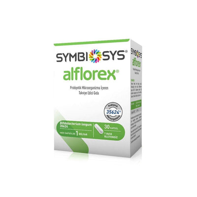 Symbiosys Alflorex Probiotic Supplement - Gut Health Support with Bifidobacterium longum 35624 - 30 Capsules