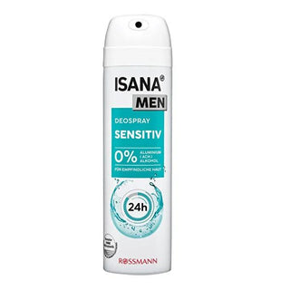 Isana Men Sensitive Deodorant Spray - Aluminum Salt-Free, 48-Hour Protection for Sensitive Skin Isana Men Sensitive Deodorant Spray - 48hr Protection sensitive skin deodorant, aluminum salt-free deodorant, alcohol-free deodorant, men's deodorant spray, dermatologically tested deodorant, gentle deodorant, long-lasting deodorant, men's grooming, personal care for sensitive skin