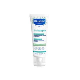Mustela Stelatopia: Gentle Emollient Cream for Baby's Dry Face - Soothes Eczema, Nourishes Sensitive Skin, Natural & Organic - 40ml Mustela Stelatopia: Emollient Cream for Baby's Dry Skin emollient cream for baby, dry skin cream for children, natural baby skincare, stelatopia cream, mustela face cream, baby eczema cream, sensitive skin moisturizer baby, very dry skin treatment baby, organic baby cream, infant face moisturizer, baby cream, eczema cream, dry skin, sensitive skin, natural skincare, shea butter