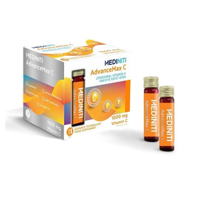Advancemax C Liposomal Vitamin C Supplement: 1000mg Immune Support, Delicious Orange Flavor, Convenient Liquid Shots - M