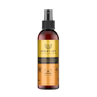 Ashley Joy Color Protecting Spray for Dyed Hair - Maintain Vibrancy, Moisture, and Shine with Sweet Almond Oil & Sodium PCA - 5.07 fl oz Ashley Joy Color Protecting Spray - Vibrant Dyed Hair color protecting spray, hair color protection, dyed hair care, sweet almond oil hair, sodium PCA hair, hair shine spray, color treated hair products, hair color maintenance, Vitamin E hair spray, Ashley Joy hair spray, hair spray, dyed hair, hair care, color protection, sweet almond oil, sodium PCA, Vitamin E, moisturiz