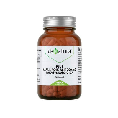 VeNatura Plus Alpha Lipoic Acid Supplement 200 mg - 30 Capsules for Antioxidant Support