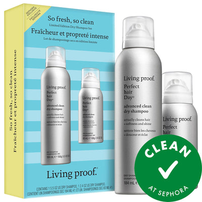 Living Proof PhD Advanced Clean Dry Shampoo Set: Oil Control, Vegan, Cruelty-Free, Clean Hair Without Water