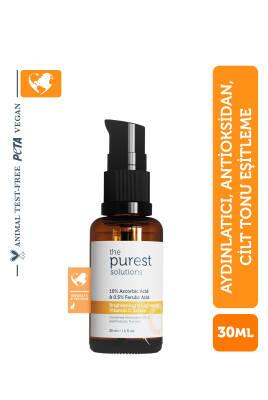 The Purest Solutions Vitamin C Serum - Brightening, Anti-aging Skincare for Uneven Skin Tone Vitamin C Serum for Brightening & Anti-aging | The Purest Solutions Vitamin C Serum, Brightening Serum, Anti-aging Skincare, Dermatologically Tested Skincare, Skincare for Uneven Skin Tone, Hyperpigmentation Treatment, Sensitive Skin Friendly, Paraben Free, Sulfate Free, Lightweight Serum, Antioxidant Skincare, Glowing Skin, Radiant Complexion, Skincare Essentials, Beauty Products for Hyperpigmentation