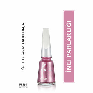 Flormar Pearly Nail Polish - Fuschia Flower: Shimmering, Long-Lasting, Chip Resistant, High Pigment Color Flormar Pearly Nail Polish - Fuschia: Shimmering, Long Lasting nail polish, pearly nail polish, shimmering nail polish, long-lasting nail polish, chip resistant nail polish, Flormar nail polish, sedefli oje, parlak oje, yoğun pigmentli oje, Fuschia Flower nail polish, nail care, nail aesthetics, vibrant color, elegant nails, sophisticated look, unique effect, durable manicure, quick application, even ap