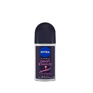 Nivea Pearl&Beauty Black Women's Roll-On Deodorant - 50ml - Long Lasting Odor Protection Nivea Pearl&Beauty Black Deodorant for Women Nivea Deodorant, Women's Deodorant, Roll-On Deodorant, Personal Hygiene, Pearl&Beauty Black, Long Lasting Freshness, Women's Personal Care, Nivea Pearl&Beauty Black Deodorant, Deodorant for Women, 50ml Deodorant, Effective Odor Protection