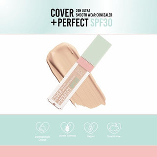 Show by Pastel Cover+Perfect Concealer SPF30 - High Coverage, Moisturizing, Long Lasting - Blemish & Dark Circle Concealer - 301 Fair Pastel Cover+Perfect Concealer SPF30 - High Coverage & Moisturizing high coverage concealer, moisturizing concealer, SPF 30 concealer, long lasting concealer, blemish concealer, dark circle concealer, pomegranate extract makeup, sun protection makeup, concealer, makeup, high coverage, moisturizing, SPF 30, long lasting, blemish, dark circle, pomegranate extract, sun protectio