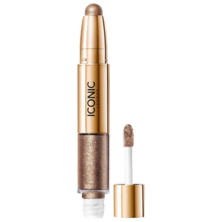 Iconic London Glaze Dual Ended Eyeshadow Crayon - Cruelty-Free, Easy Makeup Application Iconic London Glaze Eyeshadow Crayon - Easy, Cruelty-Free Glamour Dual ended eyeshadow crayon, Glitter gel eyeshadow, Cruelty-free makeup, Clean beauty products, Easy makeup application, Beauty essentials, Makeup for beginners, Glamorous eye looks, Shimmering eyeshadow, Metallic eye makeup, Iconic London products, Cosmetic crayon, Eyeshadow for sensitive eyes, Gift for makeup lovers