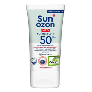 Sunozon MED 50SPF Dermatologically Tested Vegan Sunscreen Face Cream - UVA & UVB Protection, 1.69 fl oz Sunozon MED 50SPF Vegan Sunscreen Face Cream - UVA & UVB Protection sunscreen face cream, 50 SPF sun protection, dermatologically tested face cream, vegan skincare products, UVA and UVB protection face cream, sun protection, skincare, sensitive skin products, natural skincare, cruelty-free cosmetics, face creams, sunburn prevention, anti-aging skincare