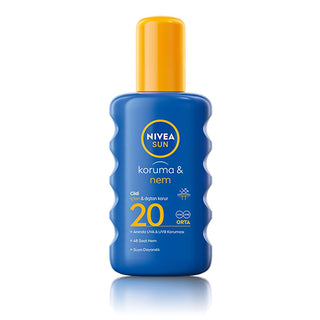 Nivea Sun SPF20 High Sun Protection & Moisturizing Body Spray: UVA/UVB Defense, 48-Hour Hydration - Water Resistant, Non-Greasy Formula Nivea SPF20 Sunscreen Spray: UVA/UVB Protection & Moisturizing Sunscreen spray, SPF20 sunscreen, UVA UVB protection, Moisturizing sunscreen, Water resistant sunscreen, Nivea sunscreen, High sun protection, Body sunscreen, Sun protection spray, Non-greasy sunscreen, Sunscreen, SPF 20, UVA protection, UVB protection, Moisturizing, Hydrating, Water resistant, Non-greasy, Body 