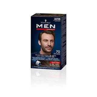 Men Perfect Dark Brown Hair Dye - Natural Look, Quick Application, 1.69 fl oz Men's Dark Brown Hair Dye - Natural & Quick Men's hair dye, Dark brown hair color, Natural looking hair dye, Quick hair coloring, Hair dye for white hair, Men's grooming, Hair care, Men's hair care, Hair coloring for men, Easy hair dye, Natural hair color, Hair dye for men, Men's beauty products