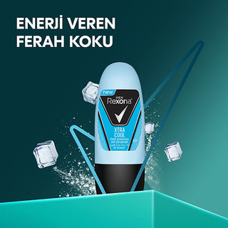 Rexona Men Xtra Cool Mini Roll On Deodorant for Men - 48 Hour Protection, Travel Size