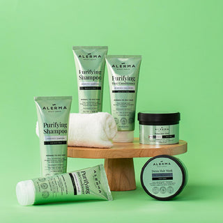 Alerma Sulfate-Free Shampoo for Oily & Thin Hair: Rosemary & Tea Tree Oil for Cleansing, Volume & Shine - Vegan & Paraben-Free Alerma Sulfate-Free Shampoo: Oily & Thin Hair - Vegan & Natural sulfate-free shampoo, oily hair shampoo, thin hair shampoo, vegan shampoo, paraben-free shampoo, rosemary extract shampoo, tea tree oil shampoo, clarifying shampoo for oily hair, alerma shampoo, natural shampoo for thin hair, shampoo, oily hair, thin hair, vegan, paraben-free, rosemary extract, tea tree oil, clarifying 