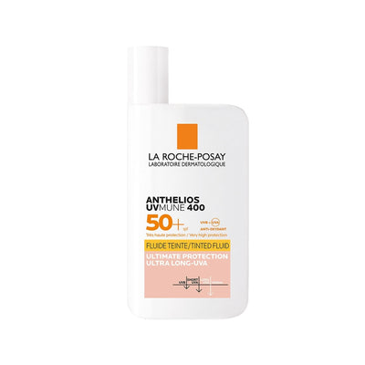 La Roche Posay Anthelios UVmune 400 Fluid Tinted SPF50+ Sunscreen - High Protection Tinted Finish for Daily UV Protectio