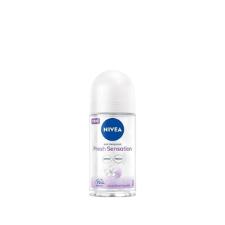 Nivea Fresh Sensation Roll-On Deodorant for Women, 50 ml - Long Lasting Freshness & Odor Protection Nivea Fresh Sensation Deodorant - Long Lasting Freshness Nivea Roll-On Deodorant, Women's Deodorant, Fresh Sensation Deodorant, 50 ml Deodorant, Roll-On for Women, Long Lasting Freshness, Odor Protection, Personal Care, Women's Hygiene, Nivea Fresh Sensation, Deodorant for Women, Fresh Scent, Confidence Boost, Daily Hygiene, Trusted Brand
