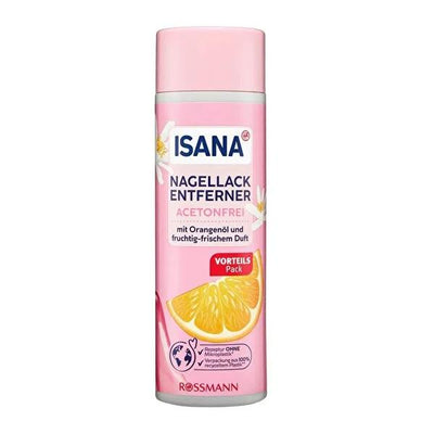 Isana Acetone-Free Nail Polish Remover - Gentle, Nourishing, Vegan & Cruelty-Free - 6.76 fl oz