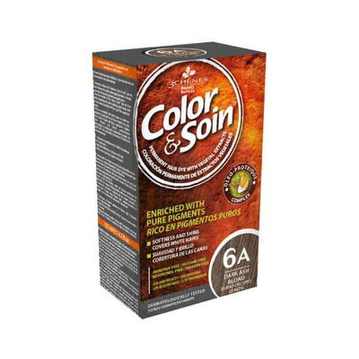 Color&Soin 6A Dark Ash Blond Hair Dye - Natural, Ammonia-Free, Gentle Hair Color Solution