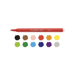 carioca-joy-washable-marker-set-12-count, carioca-joy-washable-marker-set-ink, carioca-joy-washable-marker-set-made-in-italy Carioca Joy Washable Marker Set - 12 Count Super Washable Markers for Students and Children | Made in Italy Carioca Joy Washable Marker Set - 12 Count for Kids carioca, washable-markers, children-art-supplies, student-supplies, art-set, creative-kids, easy-clean-up, felt-tip-markers, italian-made, ai-generated