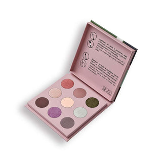 9'lu Far Paleti - Leylak Vegan Eyeshadow Palette with Organic St. John's Wort - Sustainable Packaging Vegan Eyeshadow Palette - 9 Shades with Organic St. John's Wort vegan eyeshadow palette, organic eyeshadow, sustainable makeup packaging, 9-color eyeshadow palette, cruelty-free cosmetics, makeup for sensitive eyes, eco-friendly makeup, cosmetics with organic St. John's Wort, sustainable cosmetics, vegan makeup products