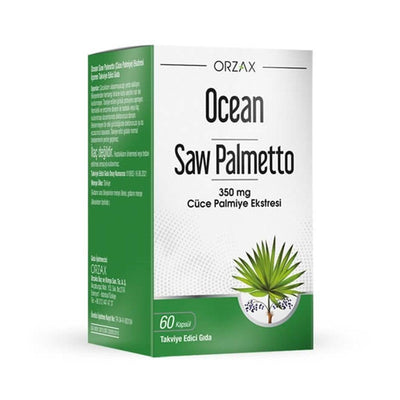 Ocean Saw Palmetto Dietary Supplement - 60 Capsules for Prostate Health Support