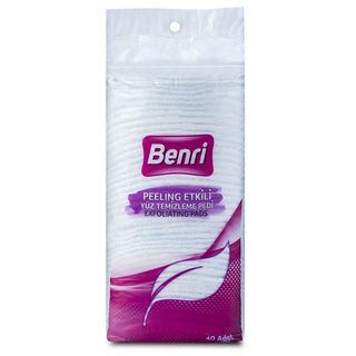 benri-peeling-effective-facial-cleansing-pads-front-view, benri-cleansing-pads-dual-sided-texture Benri Peeling Effective Facial Cleansing Pads - Dual-Sided for All Skin Types | 40 Pads Benri Facial Cleansing Pads - Peeling Effect, 40 Counts benri, facial-cleansing-pads, peeling-effect, skin-care, makeup-remover, dual-sided, beauty, cleansing, personal-care, ai-generated