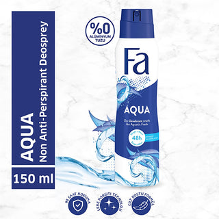 Fa Aqua Women's Deodorant Spray - Long-Lasting Freshness & Anti-White Stain Formula Fa Aqua Deodorant Spray for Women - Long Lasting Freshness Women's deodorant spray, Long-lasting deodorant, Anti-white stain deodorant, Personal hygiene products, Women's grooming, Fragrance, Deo spray, Confidence booster, Freshness, Clothing protection