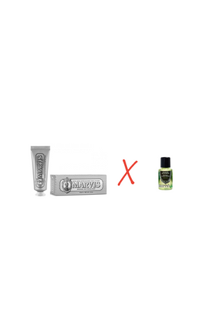 Marvis Conventree Eau De Bouche Mouthwash 30ml & Whitening Mint