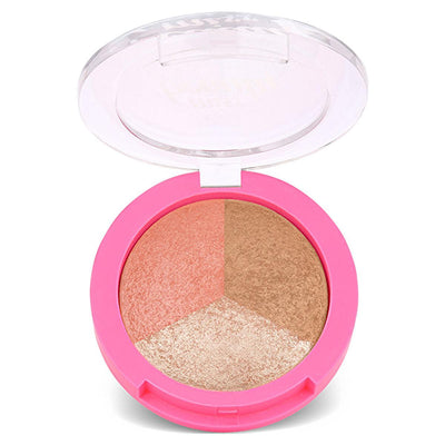 Golden Rose Miss Beauty Glow Baked Trio: Achieve Radiant, Luminous Skin with this Blush & Highlighter Palette