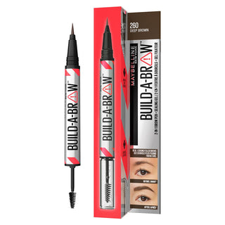 Maybelline New York Build a Brow 2-in-1 Eyebrow Pencil & Gel - Long Lasting, Easy 2-Step Eyebrow Makeup Solution Maybelline Build a Brow 2-in-1 Eyebrow Pencil & Gel eyebrow pencil, eyebrow gel, Maybelline Build a Brow, long-lasting eyebrow makeup, 2-in-1 eyebrow product, cosmetic, beauty, makeup, grooming, brow care, brow products, makeup essentials, beauty routine, cosmetics, brow gel, brow pencil, Maybelline, New York, Build a Brow