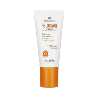 Heliocare SPF 50 Color Gelcream Brown Sunscreen Cream - Antioxidant, Non-Comedogenic, Oil-Free