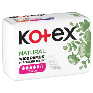 Kotex Natural Ultra Single Uzun Hijyenik Ped 7'li - Hypoallergenic Sanitary Pads for Women, Chemical-Free & Eco-Friendly Kotex Natural Ultra Sanitary Pads - Hypoallergenic & Eco-Friendly natural sanitary pads, hypoallergenic menstrual products, chemical-free sanitary pads, dermatologically tested hygiene products, recyclable packaging menstrual care, women's health, eco-friendly hygiene products, sanitary pads for sensitive skin, natural menstrual care, Kotex Natural Ultra