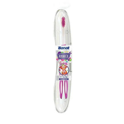 Banat Children's Oral Care Set - Soft Bristle Toothbrush, Fluoride-Free Toothpaste for Kids 5+