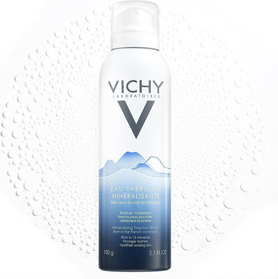 Vichy Thermal Water Spray - Soothing Skincare for Sensitive Skin, 100% Natural Thermal Water, Hypoallergenic & Fragrance