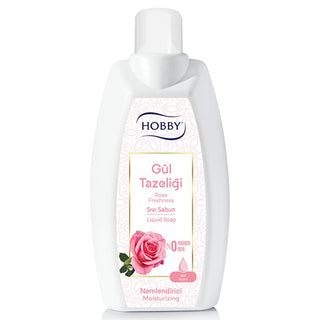 Hobby Liquid Hand Soap with Rose Water - 50.72 fl oz, Paraben-Free, Natural Fragrance Hobby Rose Liquid Hand Soap - Gentle & Natural liquid hand soap, rose scented soap, paraben-free hand soap, dye-free hand soap, natural fragrance hand soap, gentle cleansing, sensitive skin, family-friendly, rose water benefits, natural ingredients, hygiene products