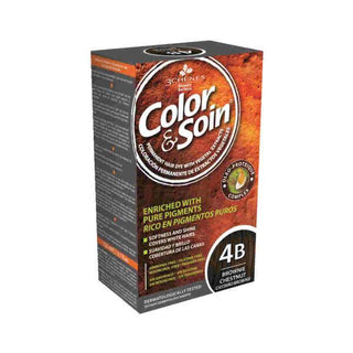 color soïn brownie chestnut hair dye, color soïn 4b brownie chestnut product bottle, natural hair dye color soïn 4b Color&Soin 4B Brownie Chestnut - Natural Hair Dye | 4.2 fl oz Color&Soin 4B Brownie Chestnut - Permanent Hair Color hair-dye, natural-beauty, ammonia-free, hair-care, color-soin, brownie-chestnut, women, organic-hair-care, hair-coloring, ai-generated