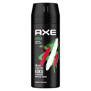 Axe Africa Deodorant Spray: Long-Lasting Vanilla Mandarin Scent For Men - 150ml Axe Africa Deodorant: Vanilla Mandarin Scent For Men Axe Africa Deodorant, Men's Deodorant Spray, Vanilla Mandarin Deodorant, Long Lasting Deodorant, Body Odor Protection, Axe Africa 150ml, Axe Deodorant for men, best smelling deodorant for men, deodorant, body spray, men's grooming, fragrance, vanilla scent, mandarin scent, odor control, 48-hour protection, spray deodorant, personal care, Axe deodorant, gifts for him, daily use
