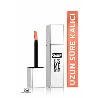 flormar shine kiss me more liquid lipstick tube, flormar lip applicator for smooth application, flormar liquid lipstick showing the apricot marmalade shade Flormar Shine Kiss Me More Long Lasting Liquid Lipstick 002 Apricot Marmalade Flormar Liquid Lipstick - Long Lasting & Glossy Finish flormar, liquid-lipstick, long-lasting, glossy-finish, makeup, hydrating-lipstick, lip-color, vanilla-scented, ai-generated, makeup-lovers