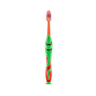 elgydium kids monster toothbrush front view, elgydium kids monster toothbrush with protective cap Elgydium Kids Monster Toothbrush - Gentle for Ages 2-6 Elgydium Kids Monster Toothbrush for Ages 2-6 elgydium, kids-toothbrush, soft-bristle, dental-care, children-2-6, oral-hygiene, toothbrush, kids-health, gentle-cleaning, ai-generated