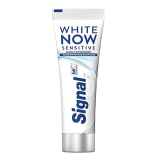 Signal White Now Sensitive Toothpaste for Sensitive Teeth - Whitening & Sensitivity Relief - 2.54 fl oz Signal White Now Sensitive Toothpaste - Whitening & Sensitivity Relief sensitive toothpaste, whitening toothpaste, Signal White Now Sensitive, toothpaste for sensitive teeth, whitening toothpaste with Active Relief technology, oral care, dental care, sensitivity relief, teeth whitening, gentle toothpaste, clinically tested toothpaste, blue sapphire pigments, complex minerals
