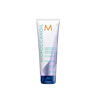 Moroccanoil Blonde Perfecting Purple Hair Conditioner: Tone Brassy Hair, Maintain Cool Blonde, Color Care - 6.76 fl oz Moroccanoil Purple Conditioner: Tone Brassy Blonde Hair purple shampoo, blonde hair conditioner, color treated hair care, brassiness reducer, Moroccanoil purple conditioner, blonde perfecting cream, hair toner, purple hair treatment, purple conditioner, brassiness, blonde hair, highlighted hair, color-treated hair, cool blonde, hair toner, perfecting cream, Moroccanoil, hair care, beauty, h