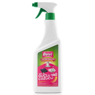 benri kitchen cleaner 750ml bottle, closeup of benri kitchen cleaner spray, using benri cleaner on greasy kitchen surface Benri Kitchen Cleaner 750 ml - Multi-Surface Cleaning Solution for Homes | Ideal for Stubborn Dirt and Grease Benri Kitchen Cleaner - Effective for Stubborn Grease benri, kitchen-cleaner, cleaning-solution, multipurpose-cleaner, stubborn-dirt, grease-remover, household-cleaning, kitchen-hygiene, ai-generated, eco-friendly