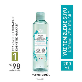 Pure Algue Micellar Makeup Cleansing Water for Normal & Dry Skin - Gentle, Moisturizing & pH-Balanced Skincare Pure Algue Micellar Water - Gentle Skincare for Normal & Dry Skin Micellar Water, Makeup Remover, Skincare for Normal to Dry Skin, Gentle Cleansing, pH-Balanced Skincare, Pure Algue, Skincare, Normal Skin, Dry Skin, Moisturizing Cleanser, Refreshing Skincare, Gentle Skincare, Sensitive Skin, Daily Cleansing, Travel Skincare