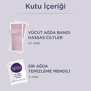 Sesu Sensitive Skin Wax Strips - Easy Hair Removal for Short Hair, Sugar-Free Formula Sesu Sensitive Skin Wax Strips - Sugar-Free & Gentle sensitive skin wax strips, easy hair removal, sugar-free wax, body hair removal for sensitive skin, waxing for short hair, hair removal for women, sensitive skin care, wax strips, hair removal products, personal care