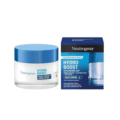 Neutrogena Hydro Boost Night Cream: Intense Hydration, Anti-Fatigue, Hyaluronic Acid - Wake Up to Refreshed & Radiant Sk