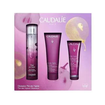 Caudalie The des Vignes Perfume/Body Care Set: Luxurious Moisture & Gentle Fragrance - Gift Set with Shower Gel, Body Lo