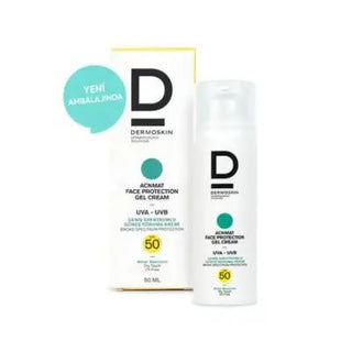 dermoskin acne mat face protection gel cream spf50, 50ml tube of Dermoskin sun protection gel Dermoskin Acne Mat Face Protection Gel Cream SPF 50+ | 50ml Dermoskin Acne Mat Gel Cream SPF 50+ | 50ml dermoskin, acne-mat, face-protection, gel-cream, sp50, moisturizer, sunscreen, oily-skin, teenagers, ai-generated