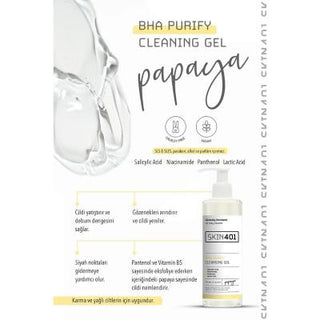 Skin401 BHA Purify Cleansing Gel: Blackhead Removal, Vegan Salicylic Acid Face Wash for Oily & Acne-Prone Skin - Deep Pore Cleansing & Exfoliating Skin401 BHA Cleansing Gel: Vegan Blackhead Removal Face Wash BHA cleansing gel, Salicylic acid face wash, Blackhead removal cleanser, Vegan skincare, Oily skin cleanser, Niacinamide face wash, Acne cleanser, Pore cleansing gel, Exfoliating face wash, facial cleanser, BHA cleanser, salicylic acid cleanser, blackhead treatment, vegan cleanser, oily skin treatment, 