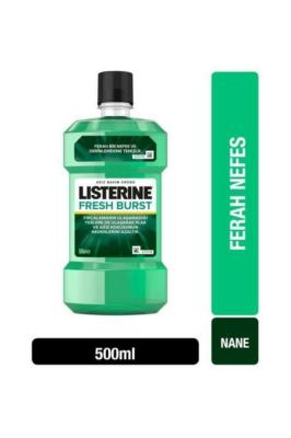 Listerine Fresh Burst Mouthwash: Eliminate Bad Breath & Freshen Breath (500ml) - Antiseptic Oral Rinse