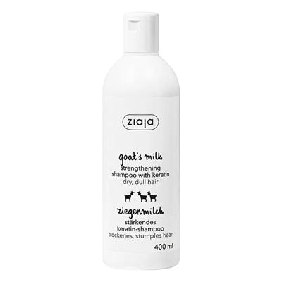Ziaja Goat Milk Shampoo with Keratin: Nourishing, Moisturizing & Gentle, Silicon & Paraben Free, Promotes Healthy Hair G